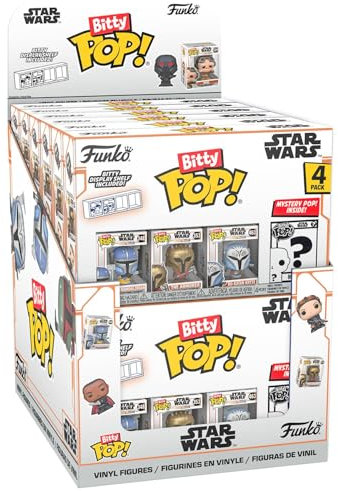 Bitty Pop! Star Wars: Mandalorian 4pk - Assorted - Vinyl Collectables Are Approximately 0.9inches Tall - Four Collectables Per Single Package Purchase. Chance Of Rare And Super Rare Bitty Pops!