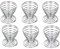 Set of 6 Chrome Wire Spiral Egg Cups, 5.5 cm