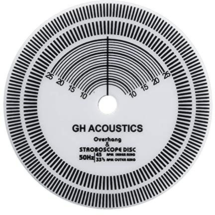 Plattenspieler-Disc, Stroboskop-Matte, Tests, Drehzahlerkennung, Geschwindigkeitsmessscheibe