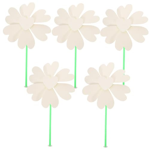 JOINPAYA 5stücke Leere Papier Windräder DIY Malen Graffiti Windräder Für Junge Mädchen Farbige Stifte Kompatibel Buntstift Marker Bleistift Kugelschreiber