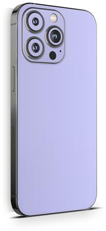 Skins4u Schutzfolie Skin Cover Skins Design Folie Kratzerschutz kompatibel mit iPhone 12 13 14 15 16 Mini Pro Pro Max (Flieder)