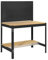 PRORGEAL Werkbank Buffalo mit Werkzeugwand | HxBxT 84x120x61cm | Traglast 600kg | Anthrazit | Werktisch Arbeitstisch Werktisch
