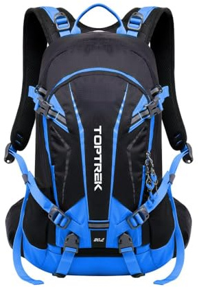 toptrek Fahrradrucksack Wasserdicht 20L,Ultraleicht Rucksack für Damen & Herren,Fahrrad Rucksack mit Regenschutz und Helmabdeckung,Rucksäcke Mountainike MTB