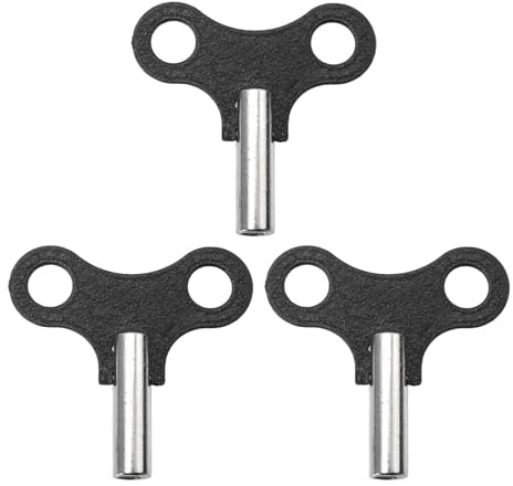 Outanaya Haushaltsuhr Schlüssel 3 Stück Metall Aufziehwerkzeug für Pendeluhr und Wanduhr Robust Kratzfest und Geeignet für Reparatur und Wartung