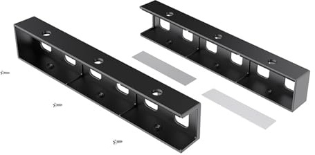 Tmboryuu Space Saving Desk Mount for Laptops and Keyboards Ergonomic Vertical Storage Rack with Secure Screw Fixation Holder Under Desk Laptop Mount