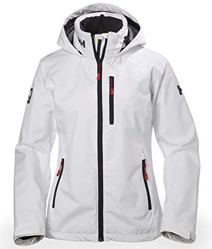 Helly Hansen Damen W Crew Hooded Midlayer Jacket, Weiß, L