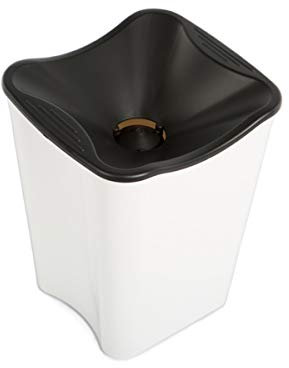 Koala Spain Escupidera de Cata 2 en 1 con Función de Cubitera – 2,5 L, para 1-2 Botellas – Apilable, Reutilizable – Ideal para Eventos, Vino y Hostelería - Color Blanco y Negro