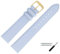 MARBURGER Uhrenarmband 20mm Leder Grau Gold Glatt Mit Naht - Montage Set 7592014000220