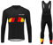 UGLY FROG Radtrikot Anzug Tarnung Bunt Outdoor Sports MTB männlich Gemütlich Radtrikot Langarm Herren Set Fahrradbekleidung Winter Thermo with Lange Hosen Gel Pad