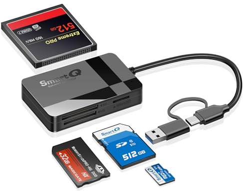 C368 Pro USB 3.0 Multi-Card Reader, Plug N Play, Apple and Windows Compatible, Powered by USB, Supports CF/SD/SDHC/SCXC/MMC/MMC Micro/RS MMC/Mini SD/Micro SD/MS Duo/MS Pro/MS Pro (Pro Duo, Black)