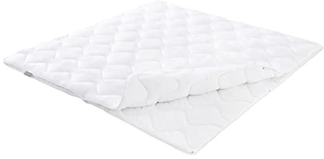 Traumnacht Basis Steppbett 4-Jahreszeiten, für jede Jahreszeit, mit kuschelig weichem Microfaserbezug in 155 x 220 cm, weiß, Öko Tex zertifiziert, entwickelt in Deutschland