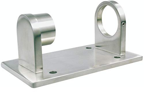 Edelstahl Wandanker Rohrhalter Wandhalter Pfostenhalter für Rohr Ø 42,4 mm