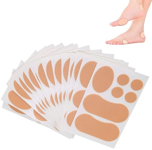 Moleskin Klebepads für Füße, 15 Blatt, wasserdichte, rutschfeste Fersenaufkleber, Fußpflege-Werkzeug, Aufkleber mit hohen Absätzen zur Vorbeugung von Scheuerblasen