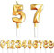 Geburtstag Zahl Kerzen, 5/7/57/75 JJubiläumstorten Dekoration, Gold Nummer Geburtstagskuchen kerzen, Kuchen Dekoration für Geburtstag Party Hochzeit Jahrestag Abschlussfeier Feier Lieferungen
