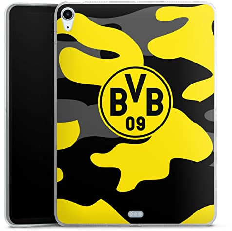 DeinDesign Silikon Hülle kompatibel mit Apple iPad Air 2020 (2020) Case Tablet Hülle BVB Borussia Dortmund Fanartikel