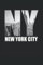 NEW YORK CITY: Notizbuch mit 120 linierten Seiten DIN A5