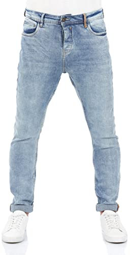 riverso Jeans Herren Stretch Tapered Fit RIVToni Jeanshose Hose Denim, Farbe:Light Blue Denim (L148), Größe:33W / 30L