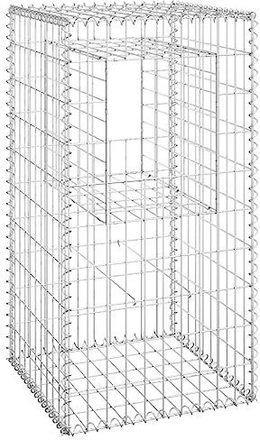 vidaXL Gabionensäule 50x50x100 cm Eisen