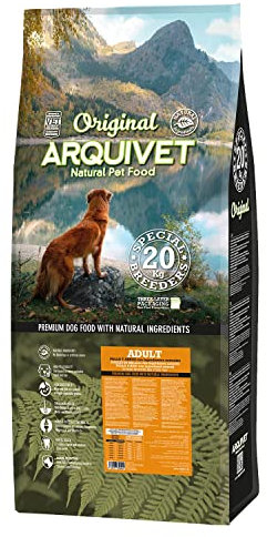 Arquivet Original Adult - Hundefutter für ausgewachsene Hunde - Huhn und Reis - Trockenfutter für Hunde - Gesundes Futter - 20 kg