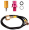 SPRUDELUX® | CO2 Adapter-Hochdruck-Schlauch Wassersprudler | Für größere CO2 Flaschen, Kohlensäureflasche | Für Duo Quick Connect QC, Art, Terra, Crystal 3.0 | (Soda-Wasser-Sprudler-NEU)