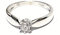 Ring 333/- Weißgold WG Zirkonia weiß Glanz Klassiker Solitär #51