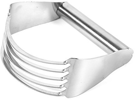 LANTRO JS Batidora de masa, cortador de masa de masa de pastelería de acero inoxidable Batidora de masa cortadora de masa batidoras repostería mano amasadora licuadora hornear