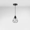 EMKE Pendelleuchte Vintage Hängelampe Schwarz, Pendellampe Wohnzimmer Hängeleuchte Lampenfassung E27, Lampenschirm Licht Esszimmerlampe Wohnzimmerlampe Küchenlampe Kronleuchter