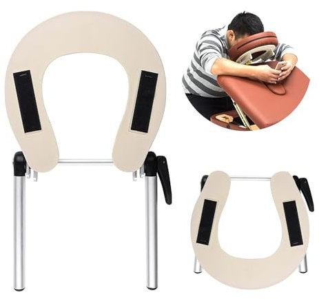 HOINCO 1 Pcs Aluminum Massage Table Face Cradle Deluxe,Face Space Holder,Adjustable Headrest Cradle for Massage Tables