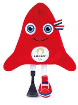 Doudou et Compagnie Peluche Mascotte Officielle Jeux Paralympiques Paris 2024-28 cm