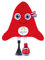 Doudou et Compagnie Peluche Mascotte Officielle Jeux Paralympiques Paris 2024-28 cm