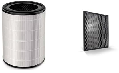 Philips Kombifilter für AC3033/10 und AC3036/10 & eräte NanoProtect Filter Aktivkohle, Für Luftreiniger AC2882, AC2885, AC2887, A2889, AC2892, Series 3000 und 3000i, Schwarz