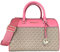 Michael Kors MK Jet Set Travel Medium Duffle Bag Satchel MK Signature, Rosa (Tea Rose), Einheitsgröße, Seesack