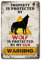 Warnschilder Wolf Aluminium Warnschild für Zuhause Geschäft Auffahrt Alarm Aluminium 20,3 x 30,5 cm