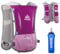 TRIWONDER 5L Ultraleichter Trinkrucksack, Trail Run Rucksack Trinkweste, Hydration Pack Fahrradrucksack für Marathon, Laufen, Camping, Wandern (Rose Rot - mit 500ml Trinkflasche, Einheitsgröße)