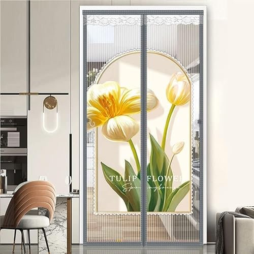 Rideau Anti-mouches For Porte De Balcon, Protection Contre Les Insectes, Rideau Anti-mouches, Motif Bambou, Installation Adhésive Sans Perçage, For Porte De Balcon, Salon, Porte Coulissante ( Color :