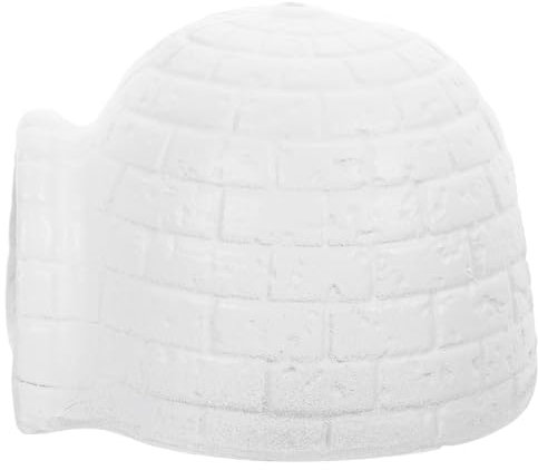 DECHOUS Arktisches Iglu-Aquarium Iglu-Modell-Spielset Iglu-Ornamente für Aquarien - Aquarium Dekoration - DIY Dekoration Modelle Kognitives Iglu-Modell Iglu-Figuren-Dekor