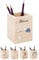 Bärenfreunde® - Personalisierter Stiftehalter Kinder aus Holz - Kreativer und praktischer Schreibtisch-Organizer Kinder mit Namen - Perfektes Einschulung Geschenk und Geburtstag (Schildkröte blau)