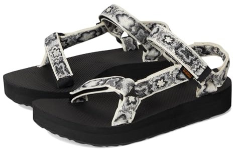 Teva Women's Midform Universal Sport Sandal, Neon Floral Black White, 5 UK