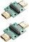 PENGLIN 2 Stück HDMI Stecker zu Buchse Adapter mit Testplatine,2.54 Pitch 19 Pins Männlich auf Weiblich HDMI Steckverbinder