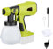 Akku Farbsprühsystem kompatibel mit Ryobi 18V Akku, Elektro Farbspritzpistole Tragbares Lackierpistole mit 4 Düsen, 3 Mustern, 1000ml Behälter zum Streichen von Möbeln, Zäunen, Wänden (ohne Batterie)