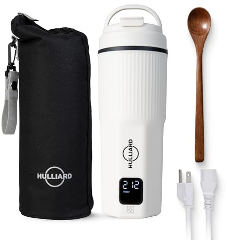 HULLIARD Travel Electric Kettle, 450ml, Dual Voltage, 316 Stainless Steel