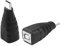 JSADZKJ USB B to USB C Adapter USB-C Male to Printer Female Converter Data Sync & Charging Type C to USB B 2.0 Printer Adapter for Printers.Scanners Fax Machines 2Pcs (Male to Female)