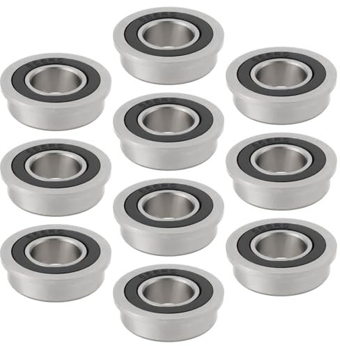 Create idea 10 Stück F688-2RS doppelt abgedichtetes Flanschkugellager 8 x 16 x 5 mm Ersatz-Radlager geeignet für 3D-Drucker, Faxgeräte, Elektrowerkzeuge