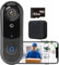 Kocusu Video Doorbell Wireless 1080P HD,Doorbell Camera with 32G SD Card,Smart Door bell Camera 2 Way Audio Night Vision with Chime,IP65 Waterproof,Motion Detection,2.4G WiFi