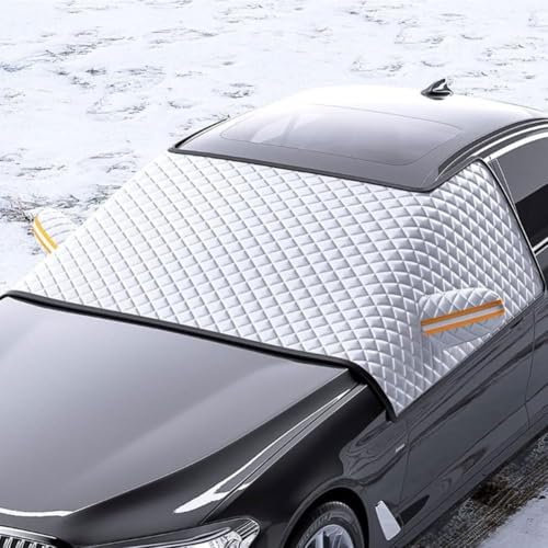 PENGFNB Auto Frontscheibenabdeckung für Golf B5 B6 B7 B8 SE ID4 Bora EOS UP Caddy Jetta, Winter Windschutzscheiben Abdeckung Frostschutz Scheibenabdeckung Faltbare Eisschutzfolie,B/175 * 115cm