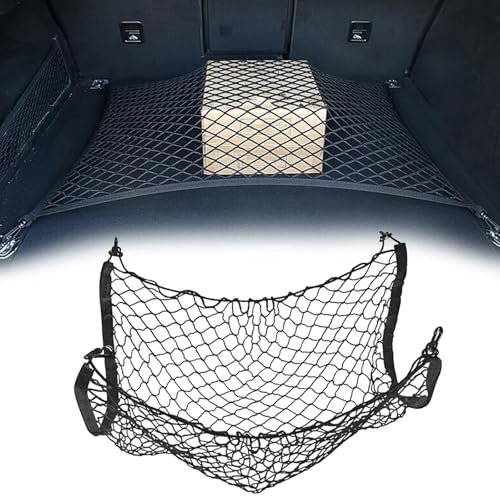 WXGWWKZY Auto Kofferraumnetz, für Audi A4 B8 Avant Wagon 2008-2012 2013 2014 2015 2016 Elastisch Gepäckraumnetz Kofferraum Netztasche Auto Kofferraum Organizer Trennnetz Gepäckfixierung