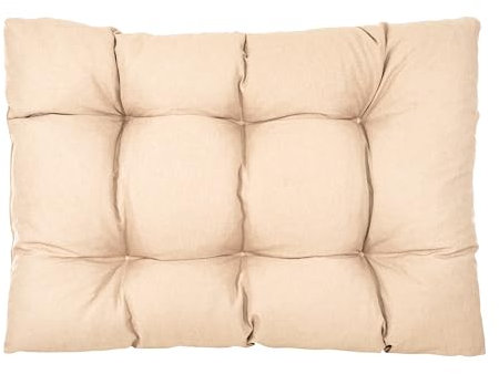 Best Wool Palettenkissen 120 x 80 cm - Sitzkissen für Europaletten - Palettenpolster, Gefüllt mit Granuliertem Poulirette-Schaum