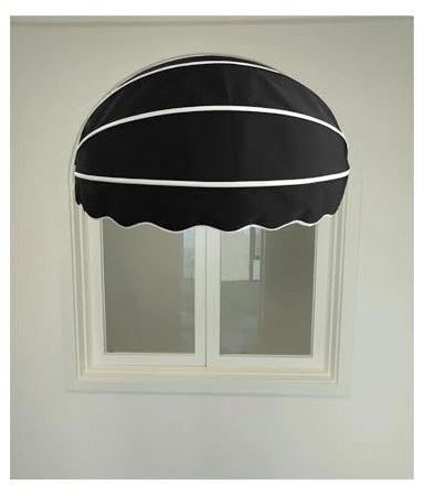 Pensilina emisferica pieghevole manuale per porta, tenda da sole in tela fai da te, strutture curve per patio, modello a cupola per finestra, versione ad arco e protezione parasole, disponib