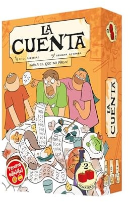 2Tomatoes Games | La Cuenta | Juego de Cartas de Tapas y Risas | Partidas Rápidas 10-20 min | ¿Quién se quedará sin dinero? | 3-8 Jugadores | Multilingüe