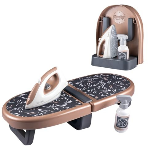 Smoby - Tefal - Table Ironing Board - Imitation Toy - Spray Bottle - Easy to Store - Made in France
